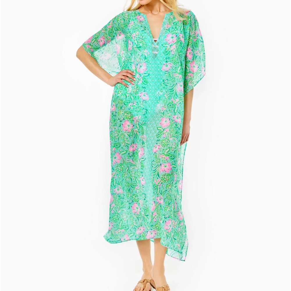 Lilly Pulitzer Cuca Maxi Caftan NWT L/XL